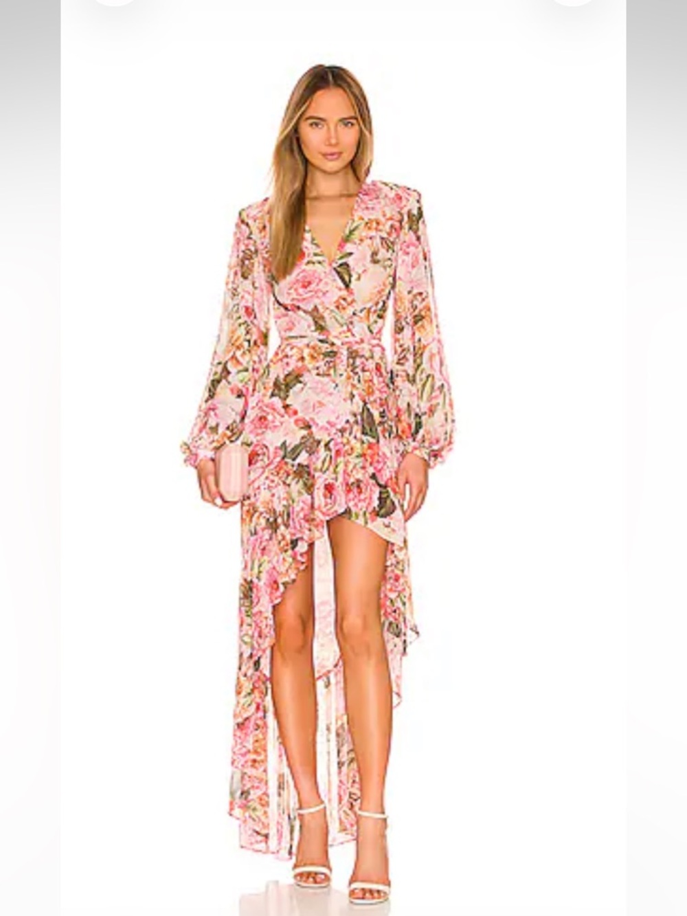 Bronx and Banco Pink Floral Maxi Dress - Picture 8 of 8